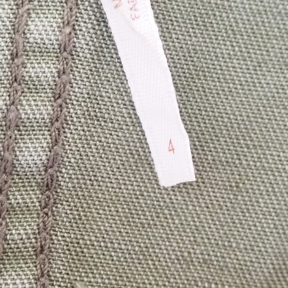 Free People Charlie Utility Jumpsuit Coveralls Olive Army Green Sz 4 No Belt - Picture 9 of 13